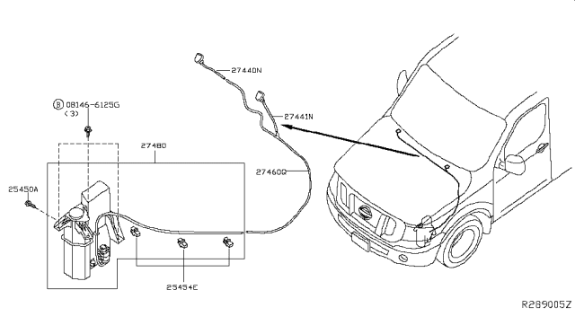 2015 Nissan NV Windshield Washer Diagram 2