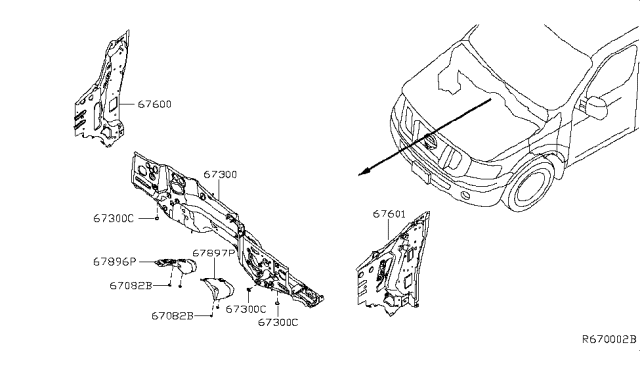 2019 Nissan NV Dash Panel & Fitting Diagram