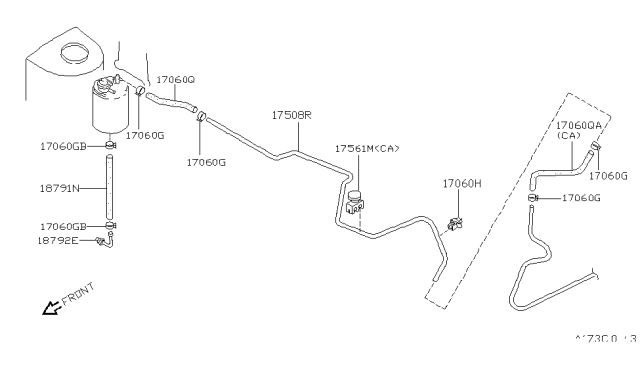 1990 Nissan Axxess Fuel Piping Diagram 4