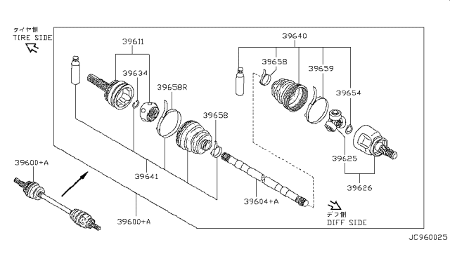 1991 Nissan Axxess Rear Drive Shaft Diagram 2