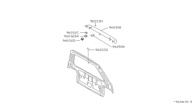 1989 Nissan Axxess Air Spoiler Diagram