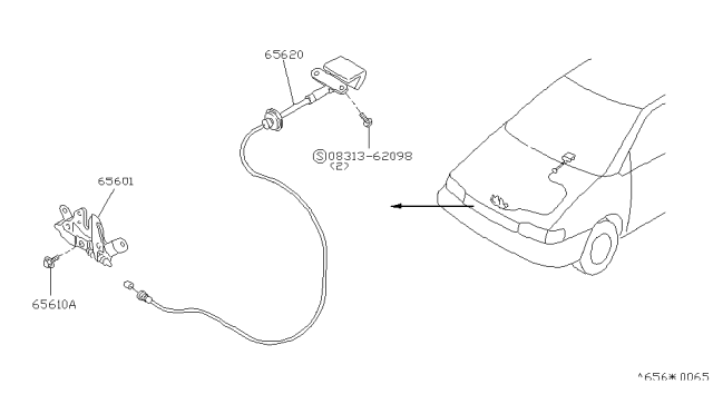 1989 Nissan Axxess Hood Lock Control Diagram