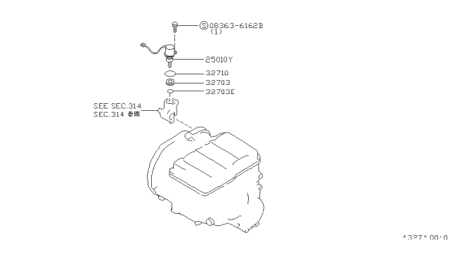 1990 Nissan Axxess Speedometer Pinion Diagram 1