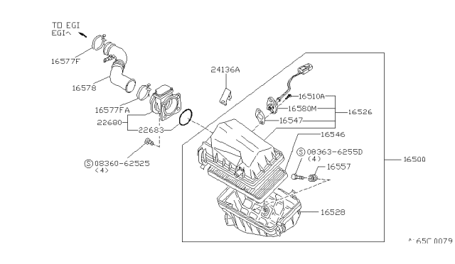 1990 Nissan Axxess Air Cleaner Diagram