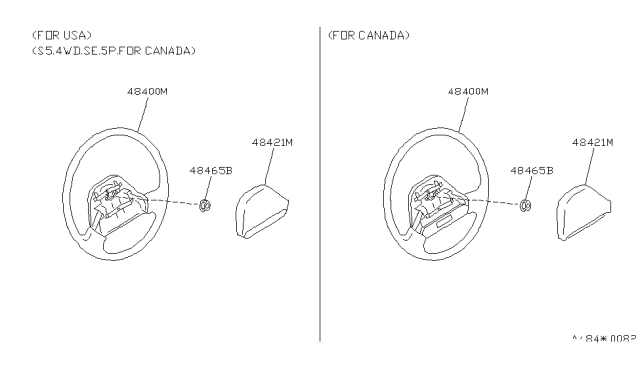 1993 Nissan Axxess Steering Wheel Diagram