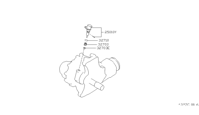 1989 Nissan Axxess Speedometer Pinion Diagram 2