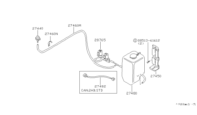 1981 Nissan Datsun 310 Windshield Washer Diagram