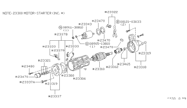 1982 Nissan Datsun 310 Starter Motor Diagram 5