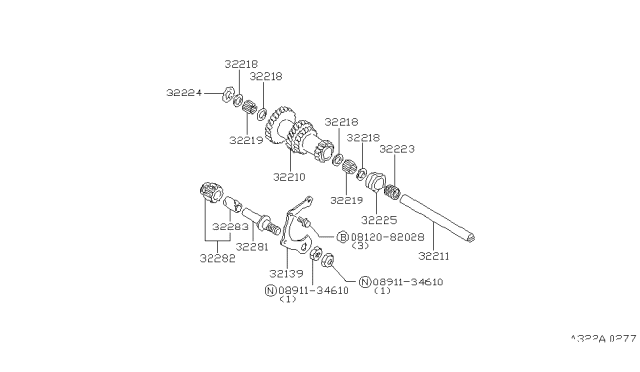 1981 Nissan Datsun 310 Transmission Gear Diagram 1