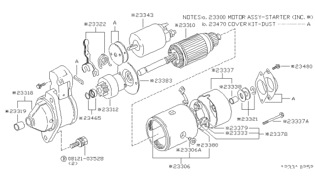 1980 Nissan Datsun 310 Starter Motor Diagram 1