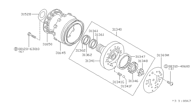 1982 Nissan Datsun 310 Engine Oil Pump Diagram