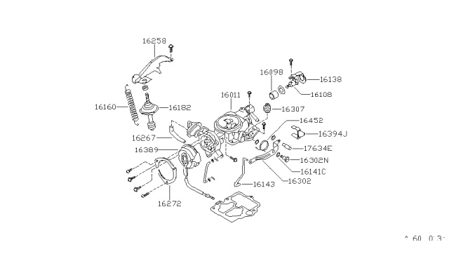 1980 Nissan Datsun 310 Carburetor Diagram 11