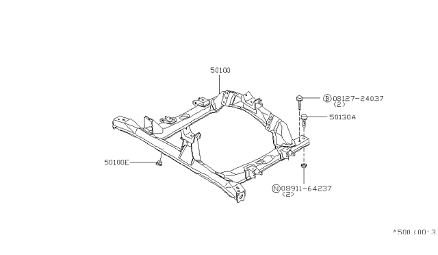 1980 Nissan Datsun 310 Frame Diagram 1