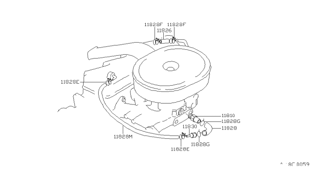 1980 Nissan Datsun 310 Crankcase Ventilation Diagram 3