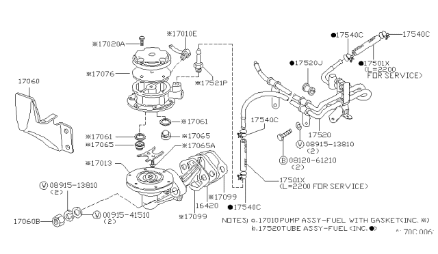 1980 Nissan Datsun 310 Clamp-Hose Diagram for 16439-22100