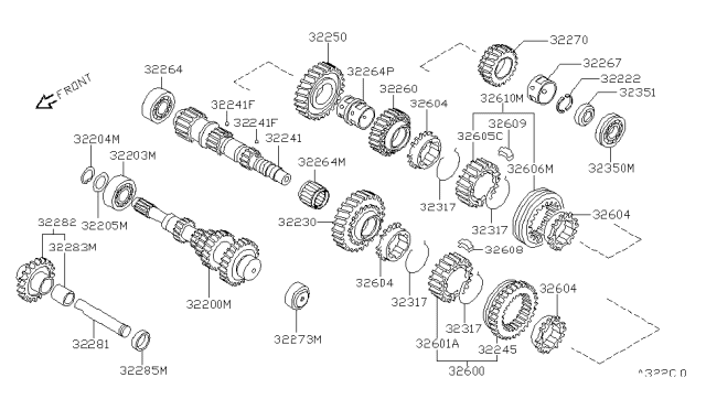 1982 Nissan Datsun 310 Transmission Gear Diagram 3