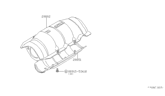 1979 Nissan Datsun 310 Catalyst Converter,Exhaust Fuel & URE In Diagram 1