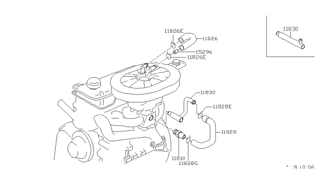 1981 Nissan Datsun 310 Crankcase Ventilation Diagram 2