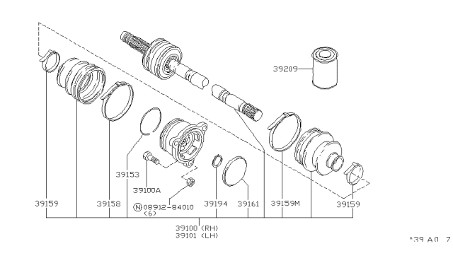 1981 Nissan Datsun 310 Band Dust Diagram for 40090-M0200