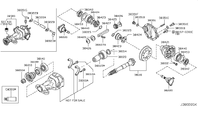 2005 Nissan 350Z Rear Final Drive Diagram 1