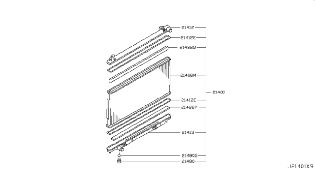 2006 Nissan 350Z Radiator,Shroud & Inverter Cooling Diagram 8