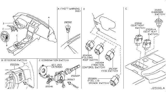 2003 Nissan 350Z Switch Diagram 3