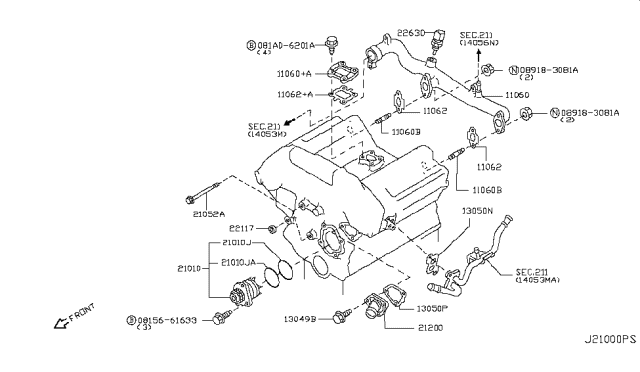 2006 Nissan 350Z Water Pump, Cooling Fan & Thermostat Diagram 2