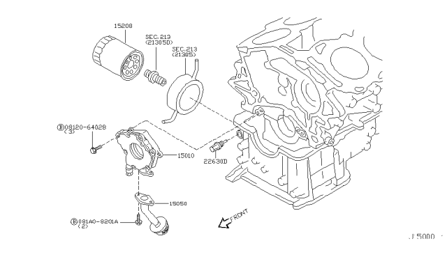 2005 Nissan 350Z Lubricating System Diagram 1