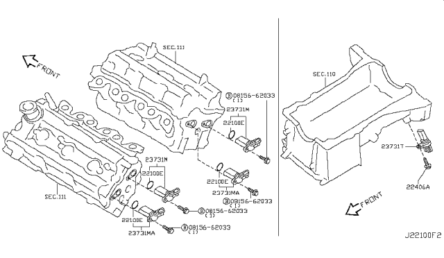 2004 Nissan 350Z Distributor & Ignition Timing Sensor Diagram 2