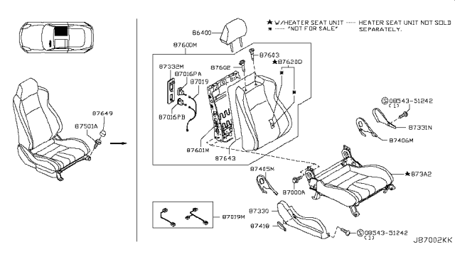 2007 Nissan 350Z Front Seat Diagram 27