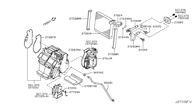 2006 Nissan 350Z Cooling Unit Diagram 2