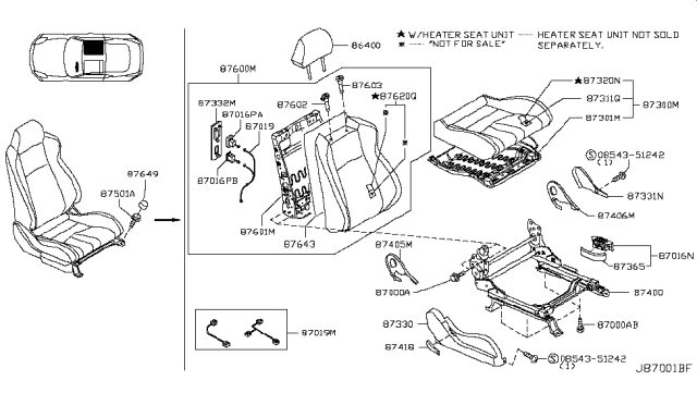 2007 Nissan 350Z Front Seat Diagram 28