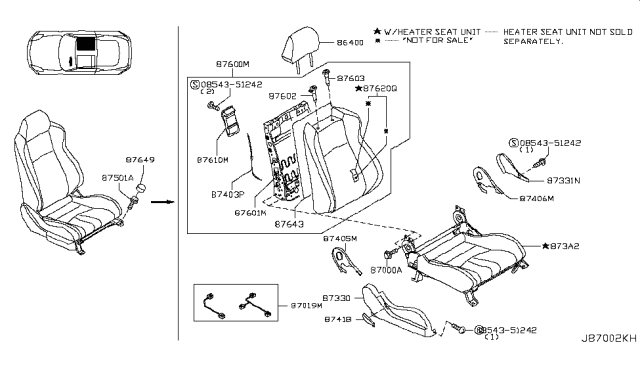 2005 Nissan 350Z Front Seat Diagram 20