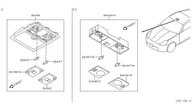 2003 Nissan 350Z Room Lamp Diagram