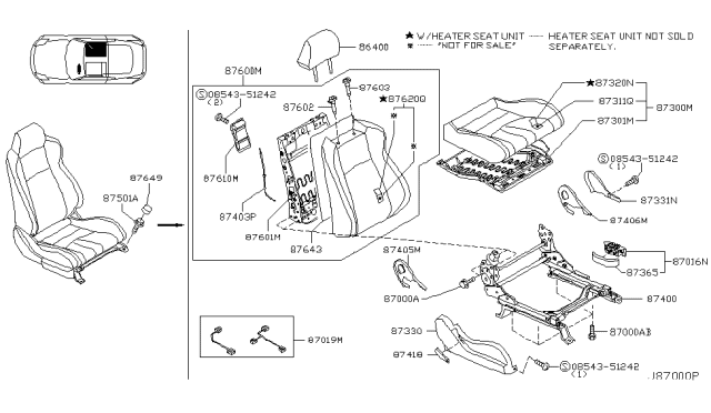 2005 Nissan 350Z Front Seat Diagram 19