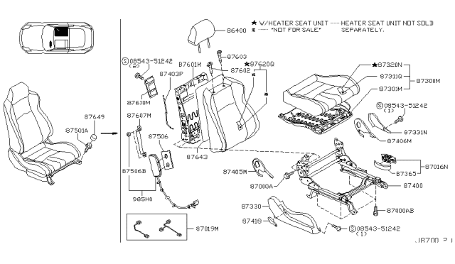 2003 Nissan 350Z Front Seat Diagram 23