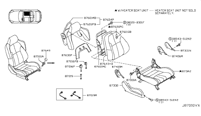 2005 Nissan 350Z Front Seat Diagram 23