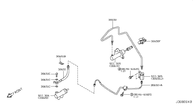 2003 Nissan 350Z Clutch Piping Diagram