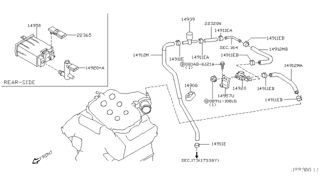 2004 Nissan 350Z Engine Control Vacuum Piping Diagram 2