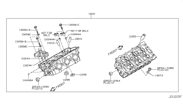 2006 Nissan 350Z Washer Diagram for 13056-31U0A