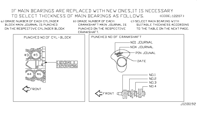 2008 Nissan 350Z Piston,Crankshaft & Flywheel Diagram 2