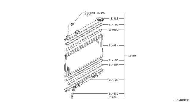 2003 Nissan 350Z Radiator,Shroud & Inverter Cooling Diagram 3