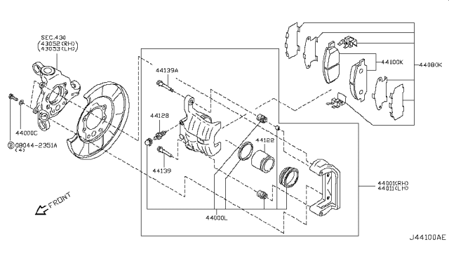 2007 Nissan 350Z Rear Brake Diagram 3