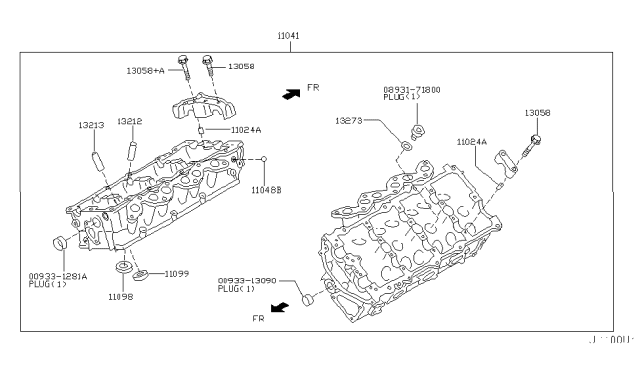 2007 Nissan 350Z Cylinder Head & Rocker Cover Diagram 5