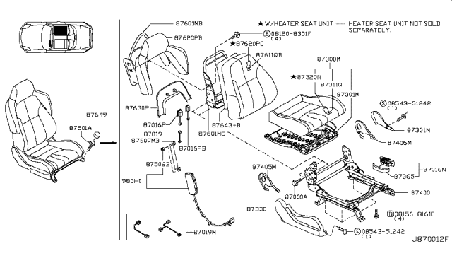 2004 Nissan 350Z Front Seat Diagram 26
