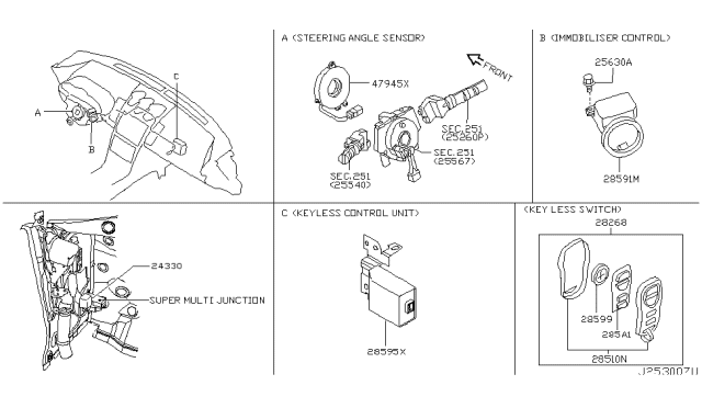 2006 Nissan 350Z Electrical Unit Diagram 5