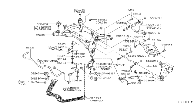 2006 Nissan 350Z Rear Suspension Diagram 1