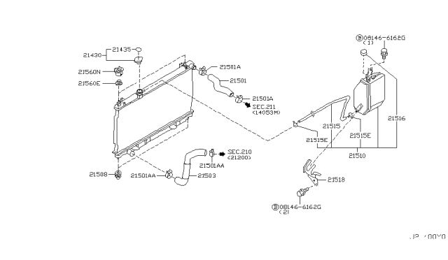 2006 Nissan 350Z Radiator,Shroud & Inverter Cooling Diagram 2