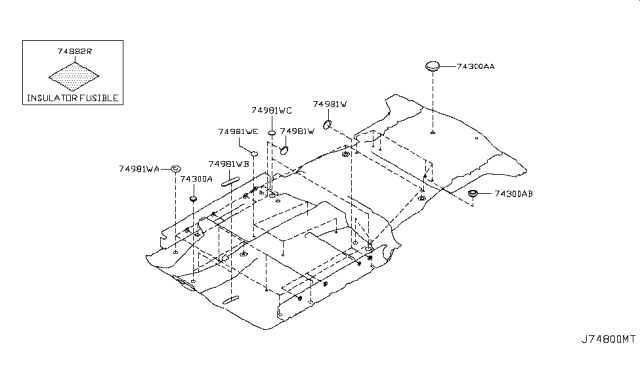 2012 Nissan Leaf Floor Fitting Diagram 3