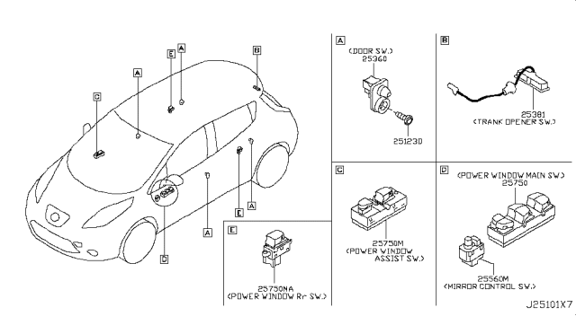 2012 Nissan Leaf Switch Diagram 1